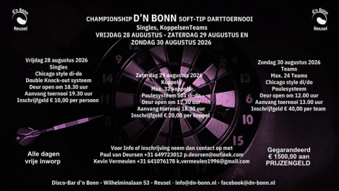 Bullshooter dn bonn reusel augustus 2026