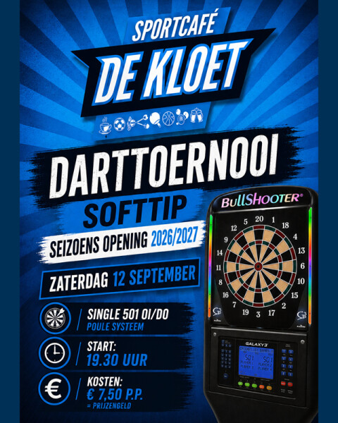 Bullshooter kloet september 2026